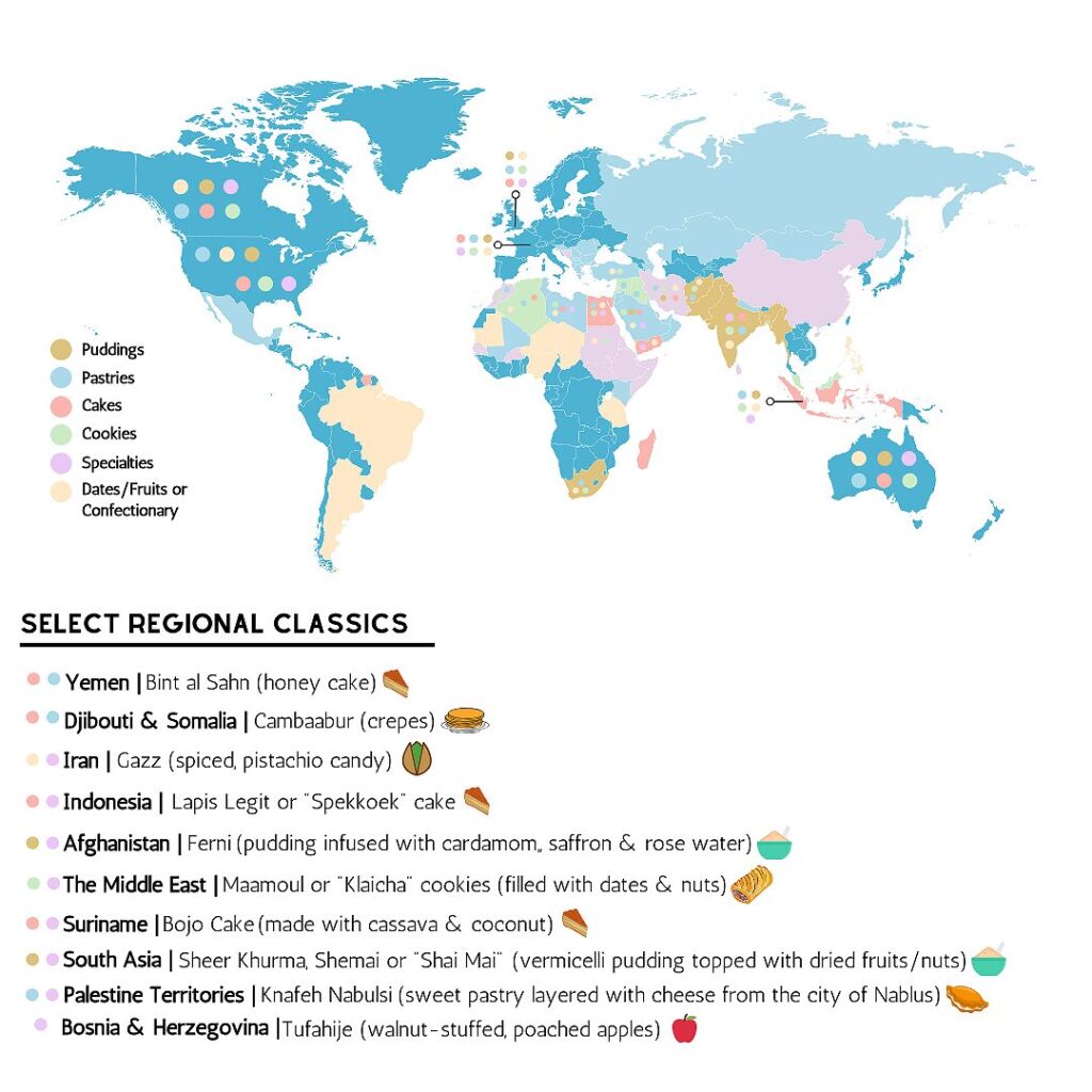 Data Viz 03: Mapping Eid Desserts Around the World